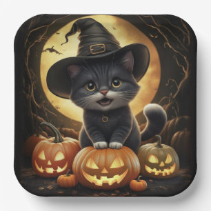 Cardboard plates Series 1 Black Cat