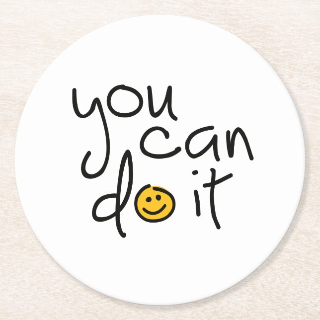 Cardboard Subzetter Round Paper Coaster (Front)