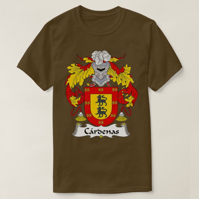 Cardenas Coat of Arms  Family Crest  T-Shirt (Design Front)