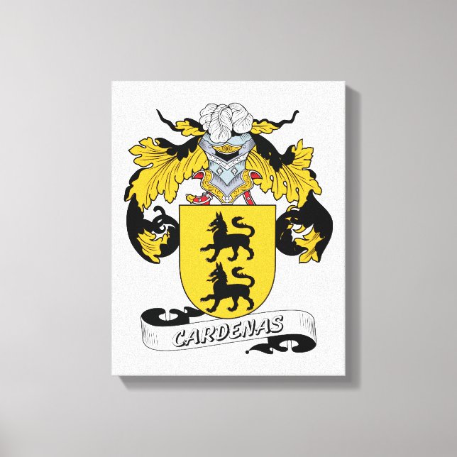 Cardenas Family Crest Canvas Print (Front)