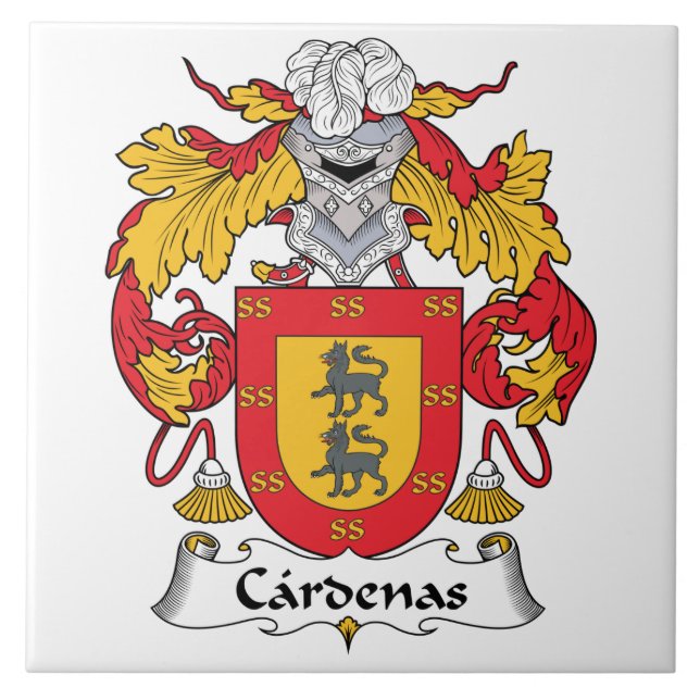 Cardenas Family Crest Tile (Front)