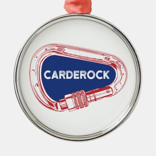 Carderock Climbing Carabiner Metal Tree Decoration (Front)