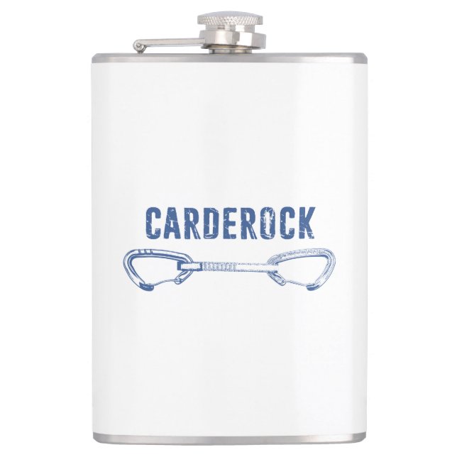 Carderock Rock Climbing Quickdraw Hip Flask (Front)