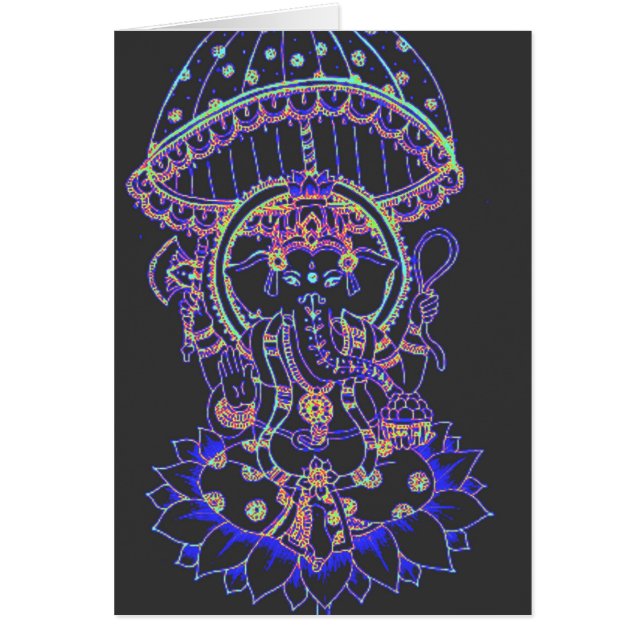 CardGanesha Elephant goddess (Front)