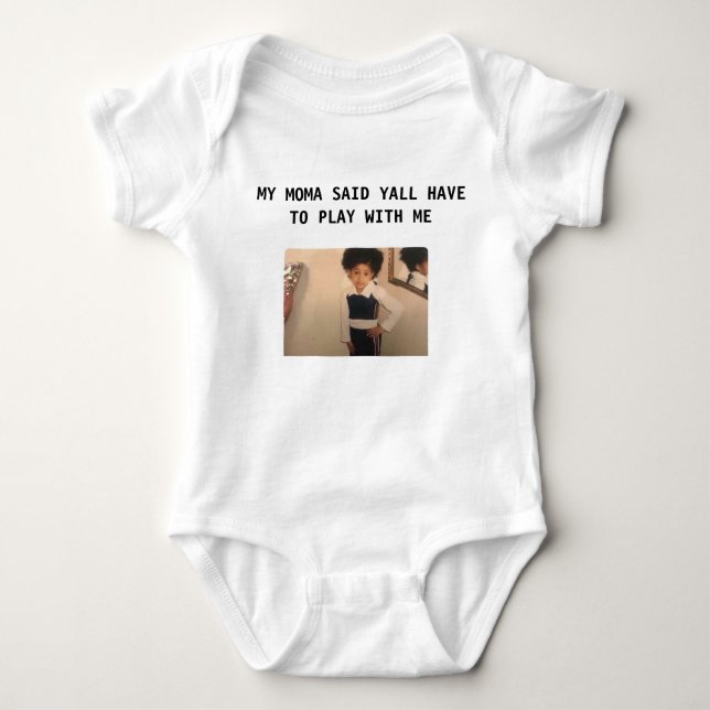 CARDI B meme Baby Bodysuit (Front)