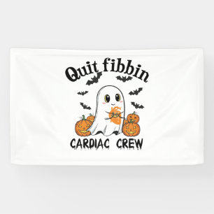 Cardiac Crew Funny Boo-Ghost Pumpkin Banner