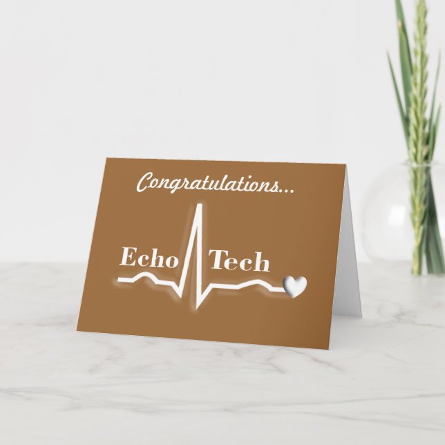 Cardiac Echo Tech Gifts Card (Front)