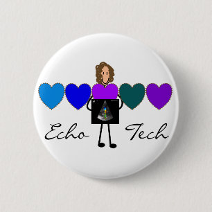 Cardiac Echo Technician Unique Gifts 6 Cm Round Badge