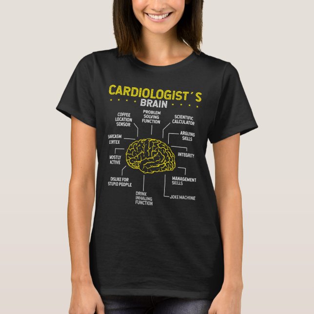 Cardiac Medical Cardiology Doctor Hospital T-Shirt (Front)