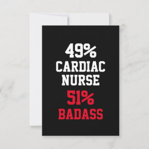 Cardiac Nurse Badass Card