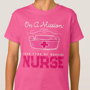 Cardiac Nurse CNA Retirement Graphic Pink T-Shirt