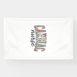 Cardiac Nurse Floral Varsity Lettering Design_1 Banner