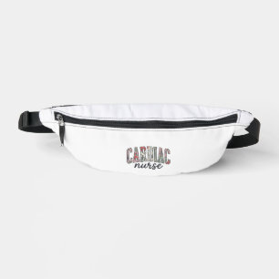 Cardiac Nurse Floral Varsity Lettering Design_1 Bum Bags
