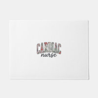 Cardiac Nurse Floral Varsity Lettering Design_1