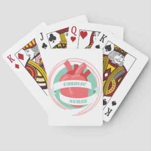 Cardiac Nurse Gift for Cardiology Nursing Team Gif Playing Cards
