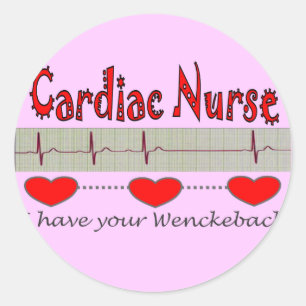 Cardiac Nurse Gifts Classic Round Sticker