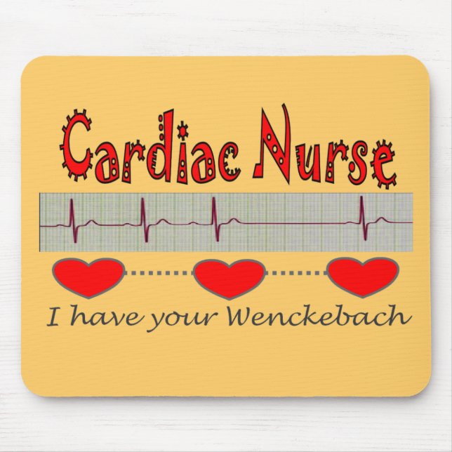 Cardiac Nurse Gifts Mouse Pad (Front)