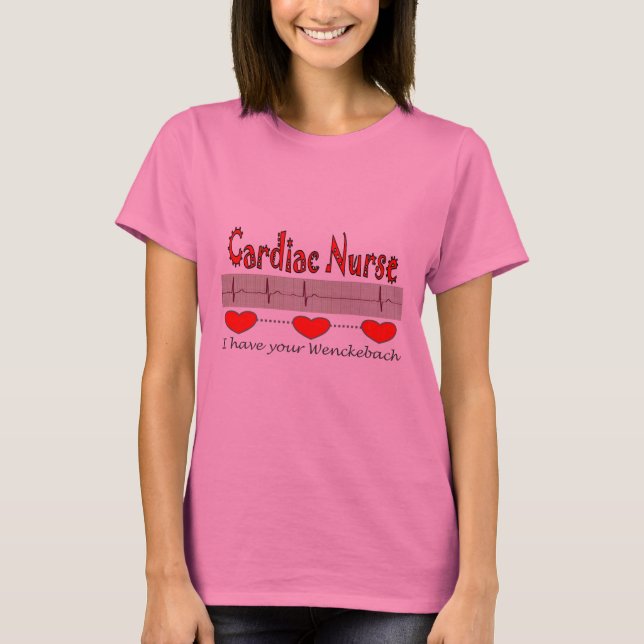 Cardiac Nurse Gifts T-Shirt (Front)