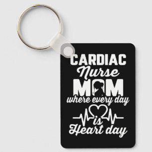 Cardiac Nurse Mum Cardiology Where Every Day is He Key Ring