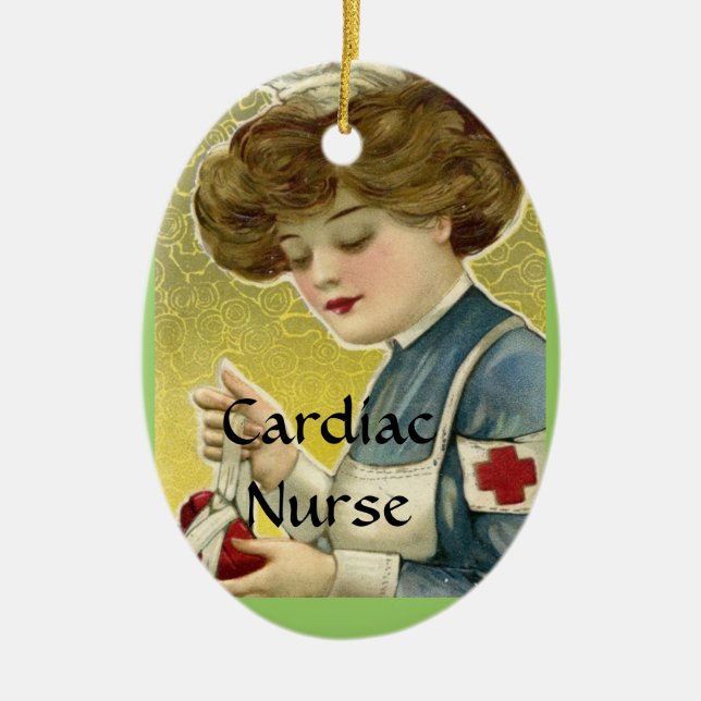 Cardiac Nurse Ornament (Front)