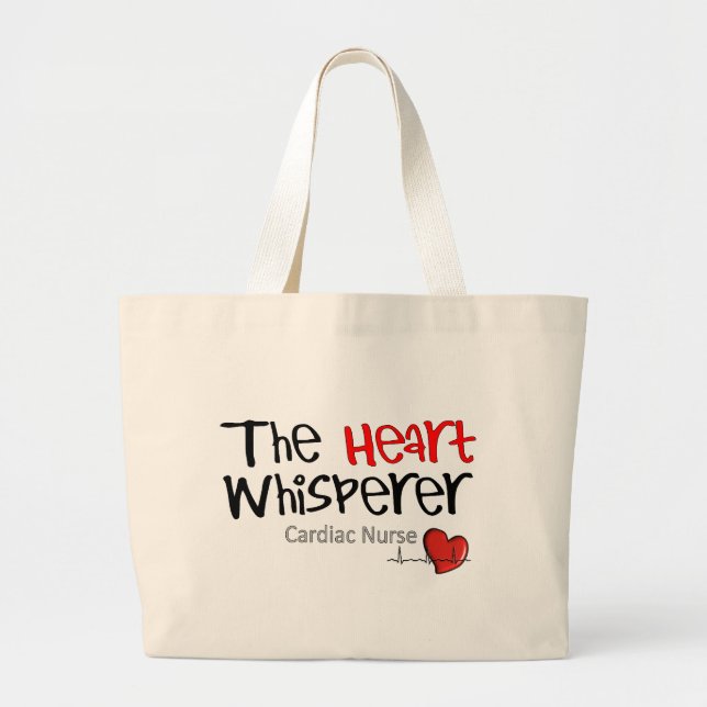 Cardiac Nurse T-Shirts & Gifts Large Tote Bag (Front)