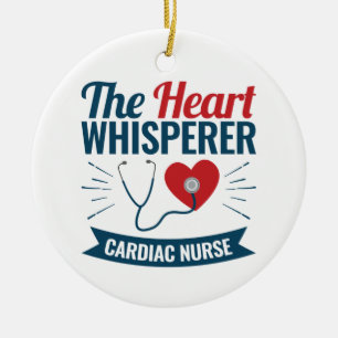 Cardiac Nurse the Heart Whisperer Ceramic Tree Decoration