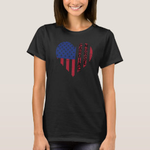 Cardiac Nurse US Flag Cardiology Nurse Cardiac Nur T-Shirt