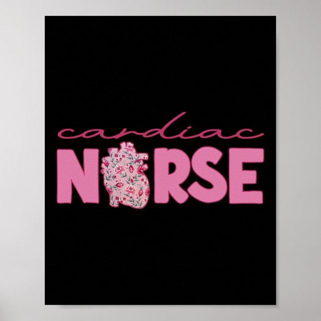 Cardiac Nurse Valentine’s Day Valentine Cardiology Poster (Front)
