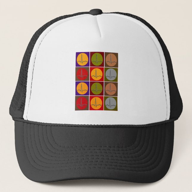 Cardiac QRS Pop Art Trucker Hat (Front)