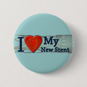 Cardiac Recovery Gifts Stent T-shirts 6 Cm Round Badge