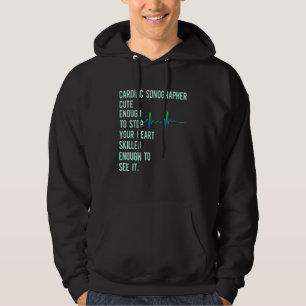 Cardiac Sonographer Echo Tech Educates Rdcs Hoodie