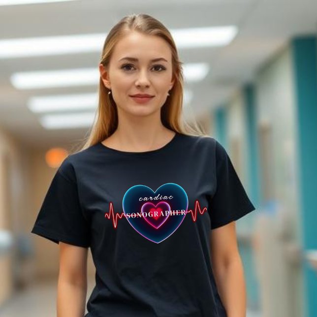 Cardiac Sonographer | Echo Tech | Heartbeat  T-Shirt (Cardiac Sonographer _ Echo Tech _ Heartbeat  T-Shirt )
