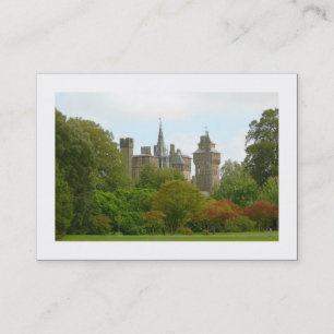 Cardiff Castle (Bordered) Business Card