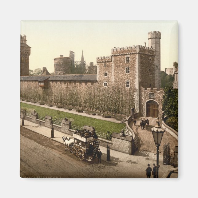 Cardiff Castle I, Cardiff, Wales Magnet (Front)