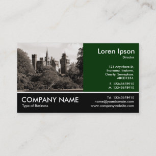Cardiff Castle II - Sepia Business Card