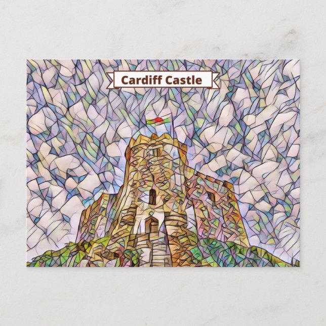 Cardiff Castle Keep Postcard (Front)
