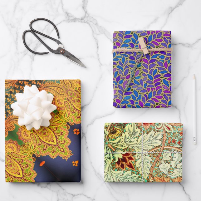 Cardiff, Floresta, and Toulon Wrapping Paper Sheet (Front)