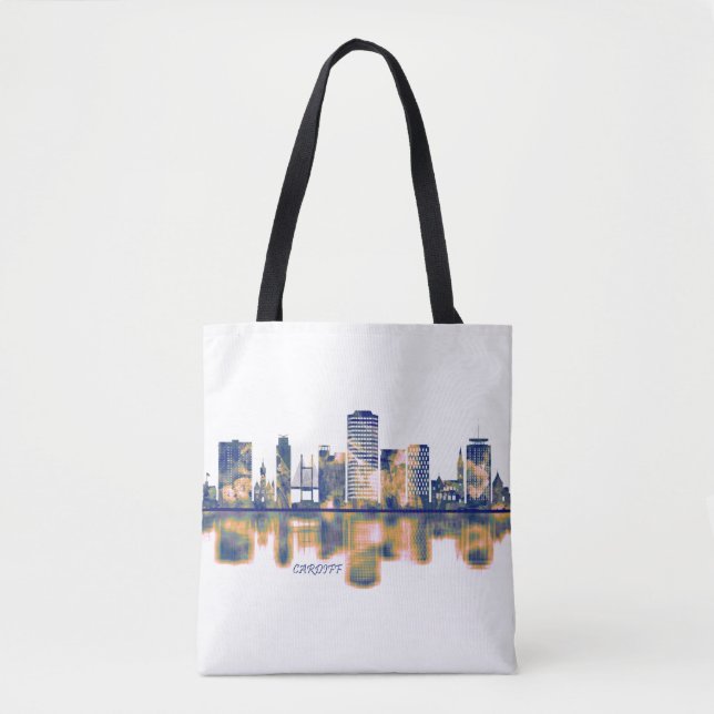 Cardiff Skyline Tote Bag (Front)