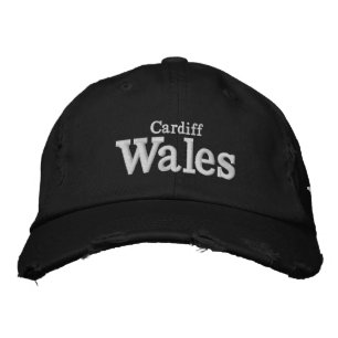 Cardiff, Wales Embroidered Hat