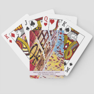 Cardiff Wales Millennium Centre Personalised Arty Playing Cards