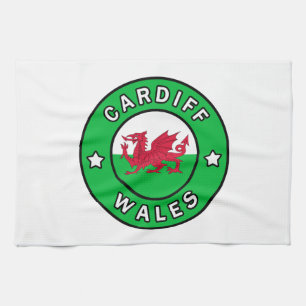 Cardiff Wales Tea Towel