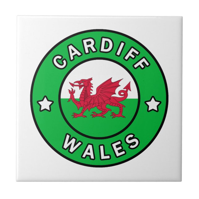 Cardiff Wales Tile (Front)