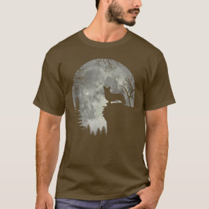 Cardigan Welsh Corgi And Moon Halloween  T-Shirt