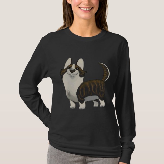 Cardigan Welsh Corgi Brindle   T-Shirt (Front)