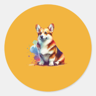Cardigan Welsh Corgi  Classic Round Sticker