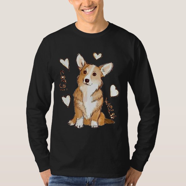 Cardigan Welsh Corgi  Cute  Cardigan Welsh Corgi   T-Shirt (Front)