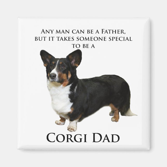 Cardigan Welsh Corgi Dad Magnet (Front)