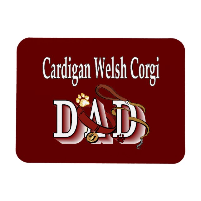 Cardigan Welsh Corgi Dad Magnet (Horizontal)