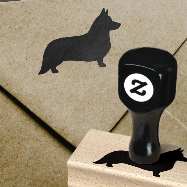 Cardigan Welsh Corgi Dog Breed Silhouette Rubber Stamp (Creator Uploaded)