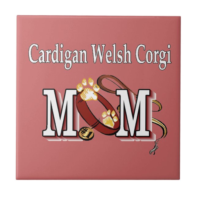 Cardigan Welsh Corgi Dog MOM Tile (Front)